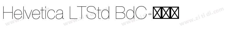 Helvetica LTStd BdC字体转换